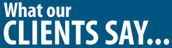 what our clients say